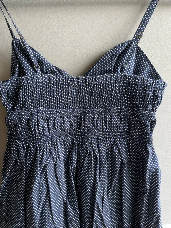 J. Crew Women’s Blue Polka Dot Spaghetti Strap Sundress XXS - Picture 8 of 11